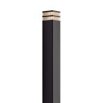 Nordlux Elm Sockellampe Aluminium Schwarz | IP44 - Geeignet für E27