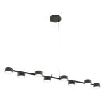Emibig Pendelleuchte Megara Stahl Schwarz | Geeignet für 8x GX53 - Max 12W