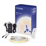 Noxion LED-Streifen Naga 5 Meter Komplettset - Smart Wifi - 24V - 320LEDs/m - COB - 8W/m - 965 Tageslichtweiß | 8mm - IP20 - Höchste Farbwiedergabe