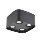 Eglo Decke Spot Arenzano Stahl Schwarz 18.8W 1380lm - 830 Warmweiß | Dimmbar - Geeignet für GU10