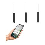 Eglo Pendelleuchte Balamorta-Z Stahl Schwarz 3.7W 500lm - 827-865 Abstimmbares Weiß + RGB | IP20 - Zigbee Dimmbar