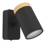 Eglo Wandleuchte Consuma Schwarz, Braun | Geeignet für GU10
