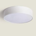 Bright Choice LED-Deckenleuchte Rund Textil Weiß | 500mm - Geeignet für 3x E27 – Max 40W