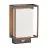 Nordlux Nestor Wandleuchte Aluminium Schwarz 8W 550lm - 827 Extra Warmweiß | IP44 - Bewegungs- und Lichtsensor