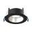 Noxion LED-Spot Ares Tief ring Schwarz - mit Innenring Silber | Ausschnitt 68mm - incl. GU10 Fitting