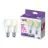 Doppelpack 2x WiZ Smart LED E27 Birne Matt 8W 806lm | Höchste Farbwiedergabe - Dimmbar - Ersatz Für 60W