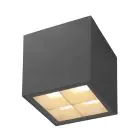 SLV Cube Aluminium Anthrazit 15W 2200lm - 827-830 CCT | Dimmbar