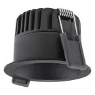 Ledvance LED-Spot Dunkellight Aluminium Schwarz 8W 680lm 36D - 930 Warmweiß | Ausschnitt 68mm - IP44 - Höchste Farbwiedergabe - Dimmbar
