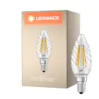 Ledvance Classic LED E14 TWisted Kerze Fadenlampe Klar 3.4W 470lm - 827 Extra Warmweiß | Ersatz Für 40W