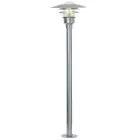 Nordlux Lønstrup 32 Sockellampe Stahl und Glas Grau | 320mm - IP44 - Geeignet für E27