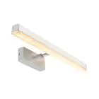 Nordlux Otis 60 Wandleuchte Aluminium Chrom 17W 1650lm 930 Warmweiß | IP44 - Höchste Farbwiedergabe - 3Step Dimmbar