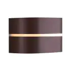 Nordlux Sibelis Wandleuchte Aluminium Braun | IP44 - Geeignet für E27