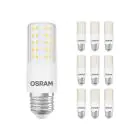 Mehrfachpackung 10x Osram Special T Slim LED E27 Klar 7.3W 806lm - 827 Extra Warmweiß | Dimmbar - Ersatz für 60W 