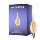 Noxion Lucent LED E14 Kerze Fadenlampe Messing BA35 4.5W 400lm - 822 Extra Warmweiß | Dimmbar - Ersatz Für 35W