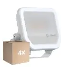 Mehrfachpackung 4x Ledvance Led-Scheinwerfer Aluminium Weiß 17W 2200lm 100D - 830 Warmweiß | IP66 - Symmetrisch