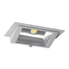 LED Downlight Wallwasher Wally Maxi Grau 46W 6400lm 70x75D - 840 Kaltweiß - 238x145mm