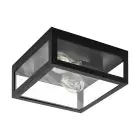 Eglo Wand und Deckenleuchte Amezola Stahl Schwarz | IP44 - Geeignet für 2x E27 