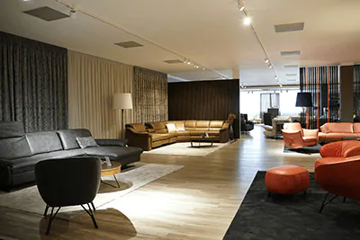 Showroom Beleuchtung für Möbel